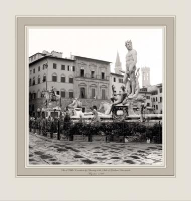 Site of Public Execution by Burning at the Stake of Girolamo Savonarola May 23, 1498 (Piazza della Signoria, Florence)