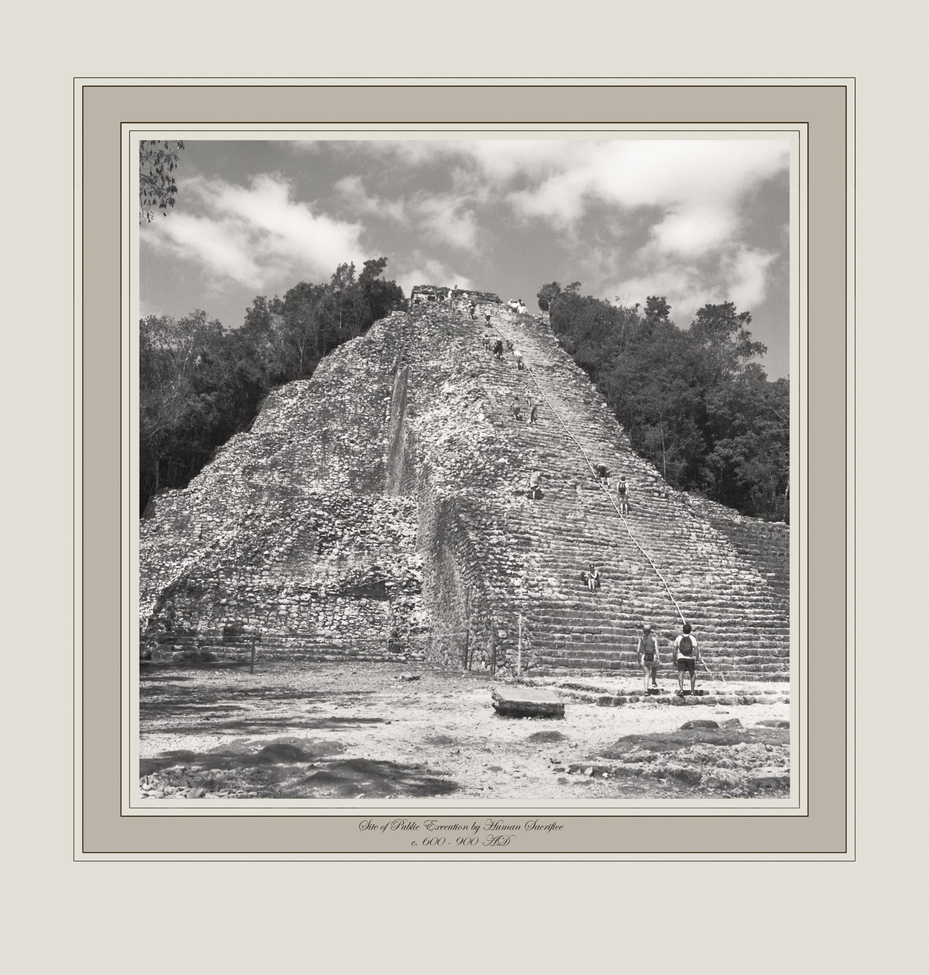 Site of Public Executions by Human Sacrifice c. 600-900 AD (Nohuch Mul Pyramid, Coba, Mexico)