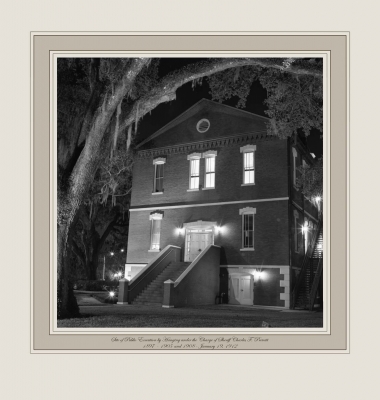 Site of Public Execution by Hanging under the Charge of Sheriff Charles F. Prevatt, sheriff, 1897 - 1905 and 1908 - January 19, 1912 (Osceola Courthouse, Kissimmee, Florida)